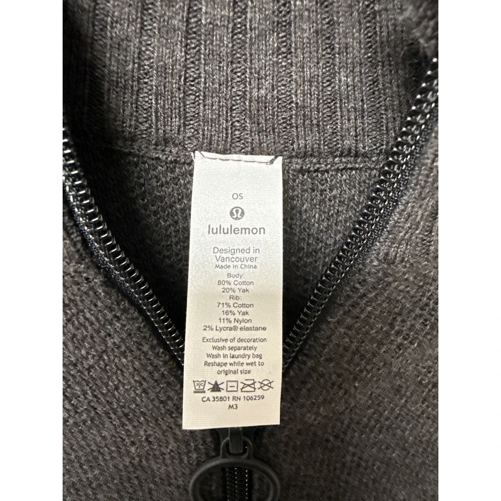 NWOT Lululemon Call Me Cozy Wrap Womens OS Gray Athleisure Travel Poncho Wool‎